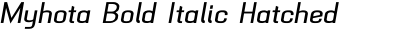 Myhota Bold Italic Hatched